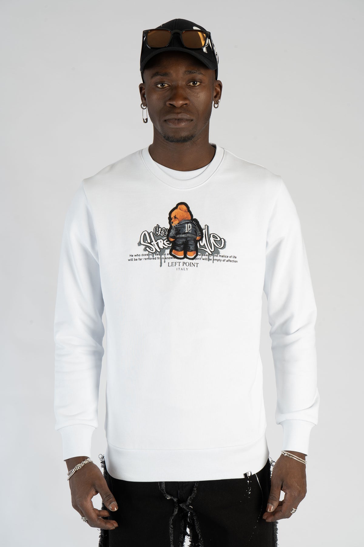 Sweatshirt Bear Print W24-1179
