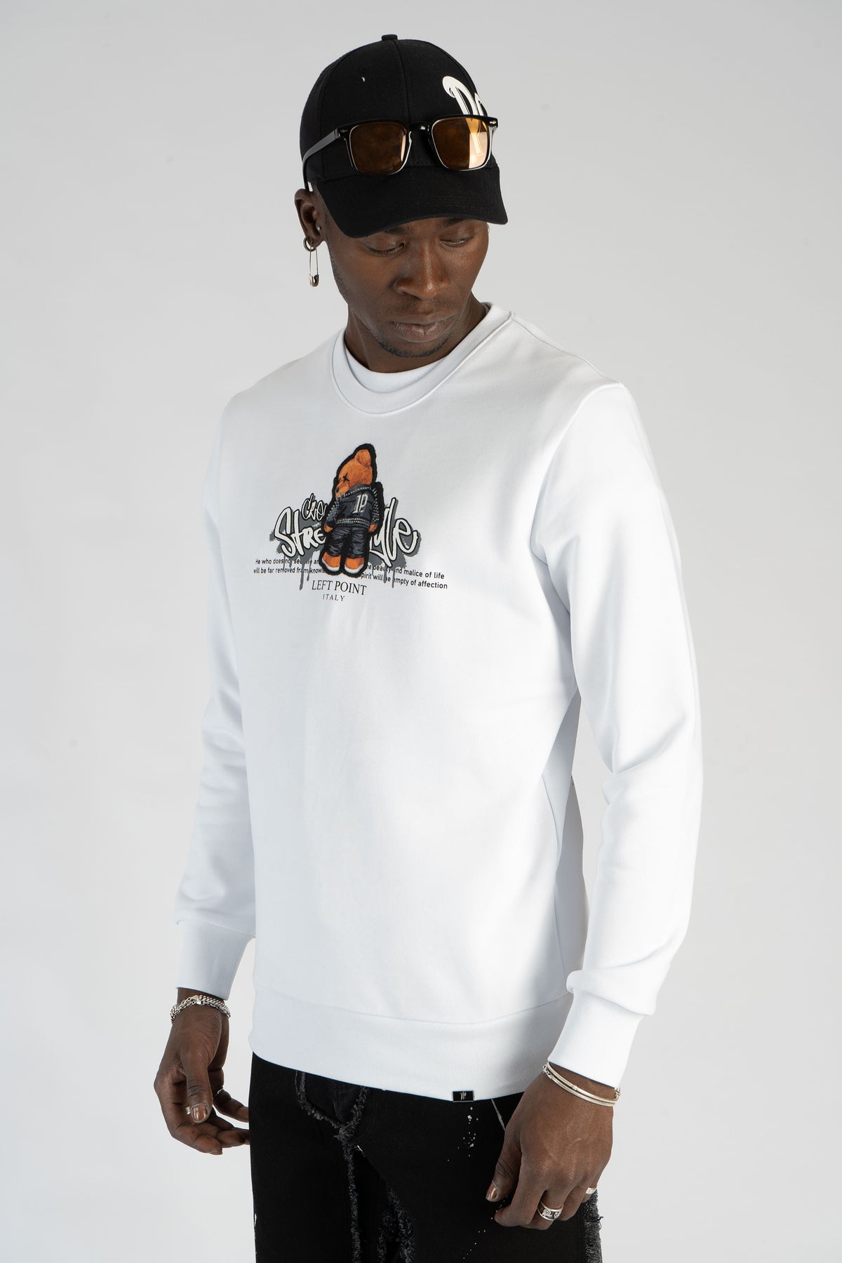 Sweatshirt Bear Print W24-1179