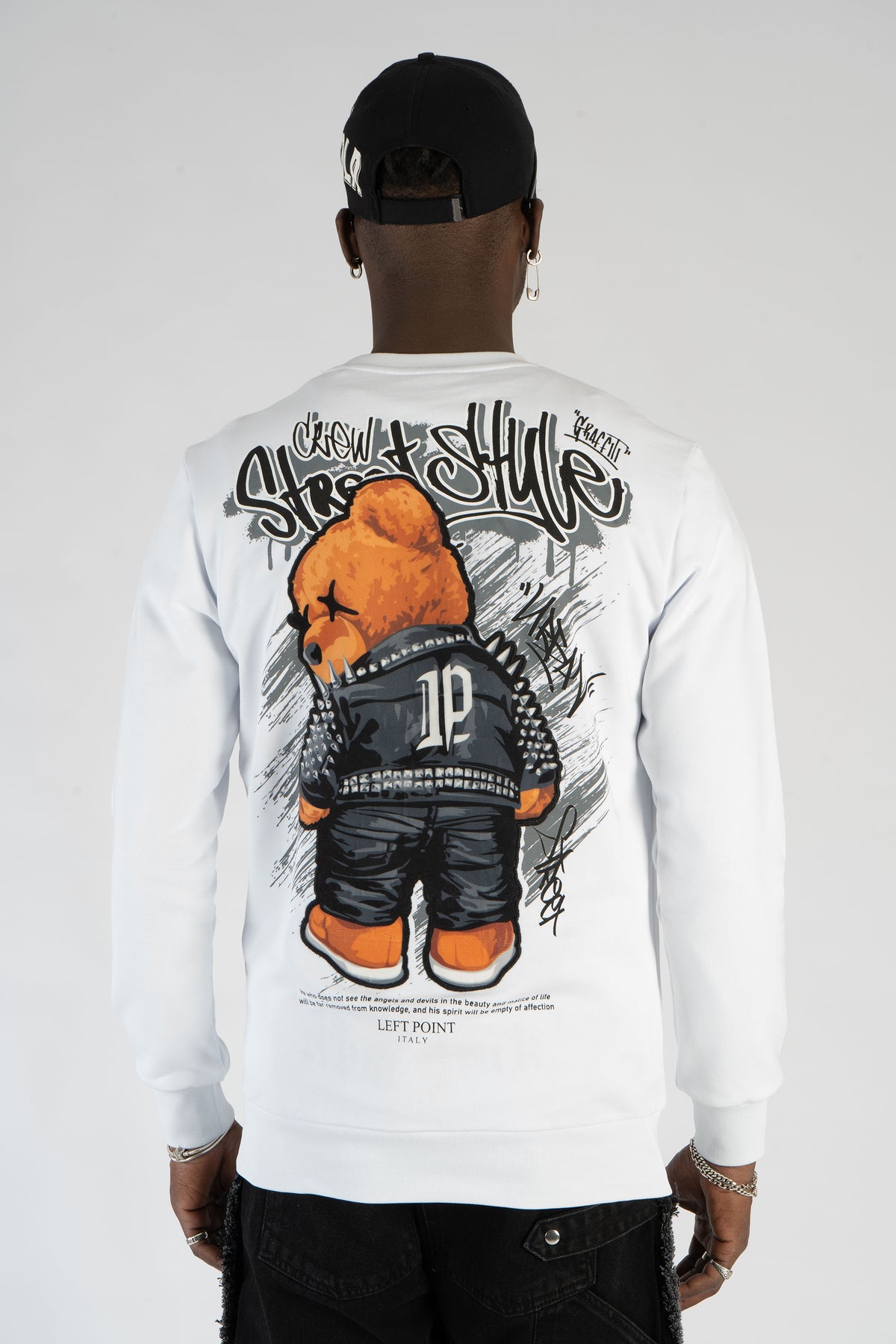 Sweatshirt Bear Print W24-1179