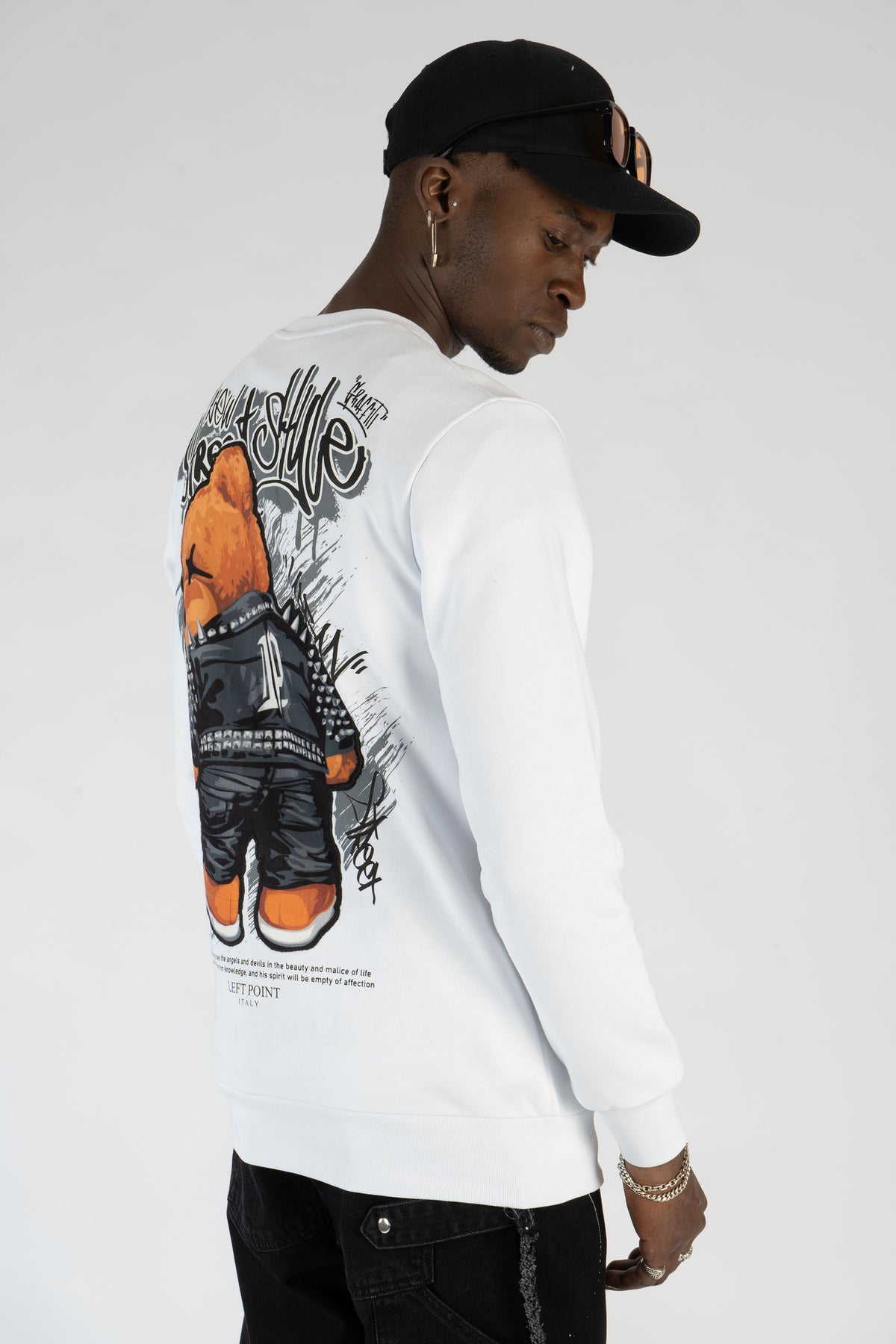 Sweatshirt Bear Print W24-1179