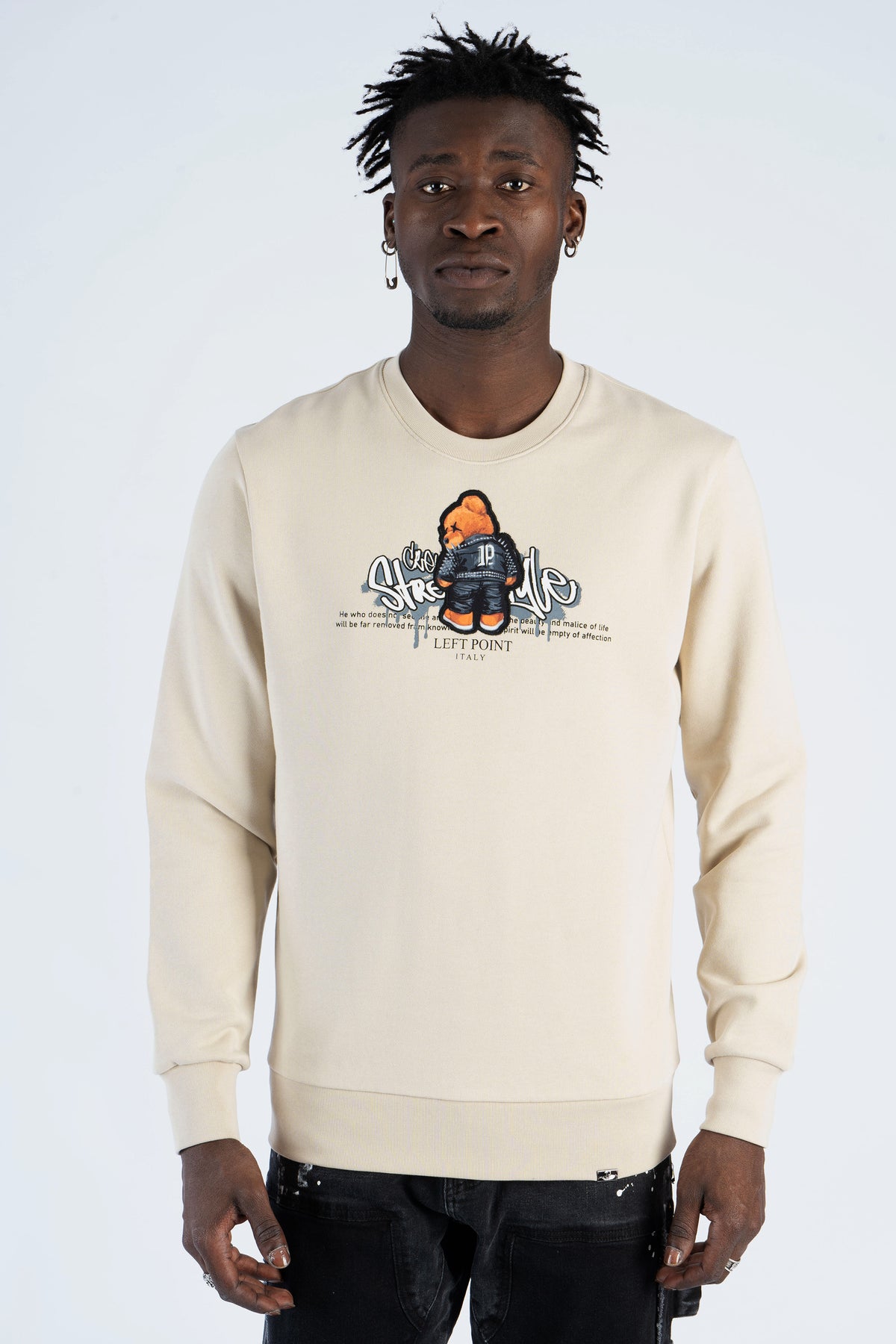 Sweatshirt Bear Print W24-1179
