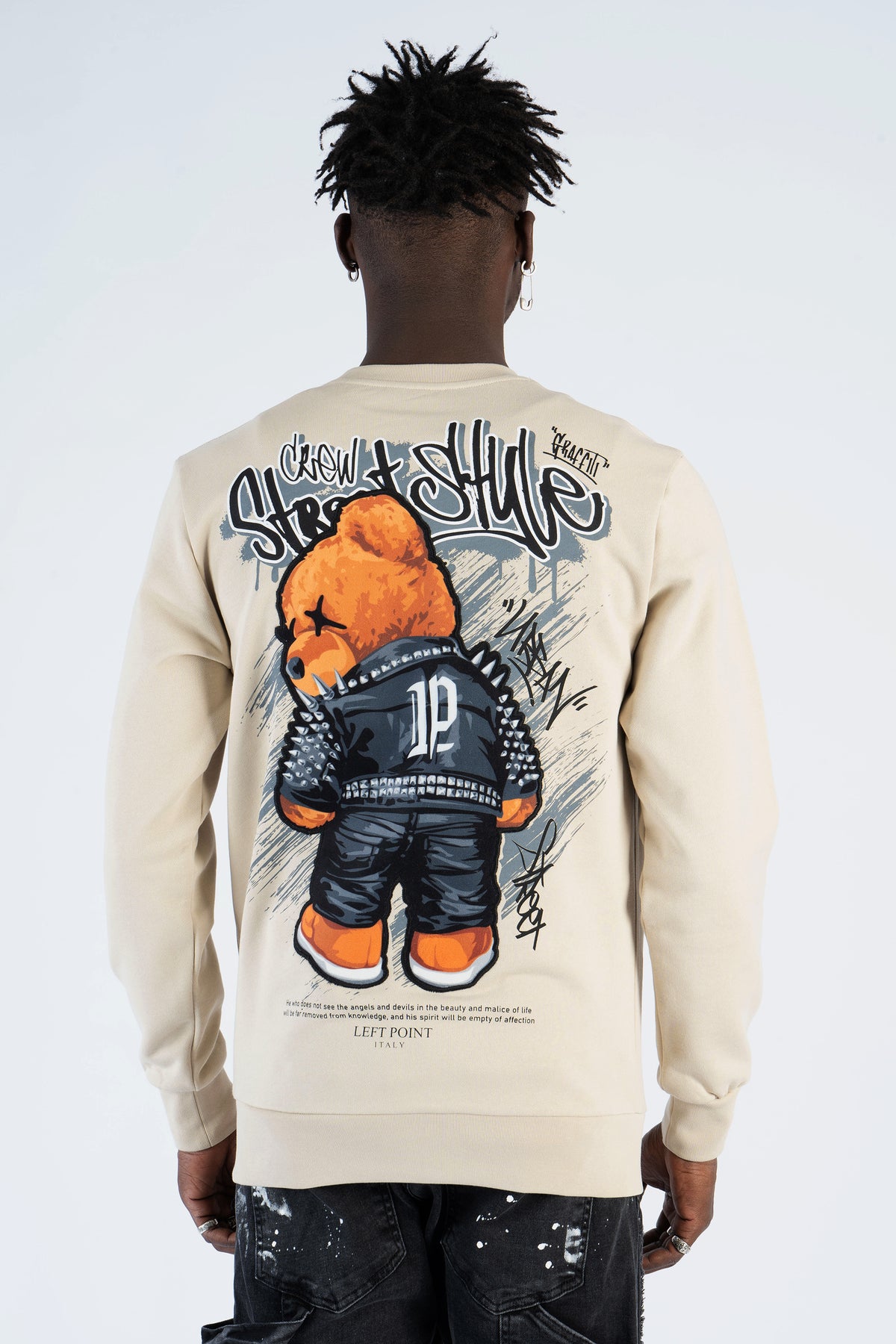 Sweatshirt Bear Print W24-1179